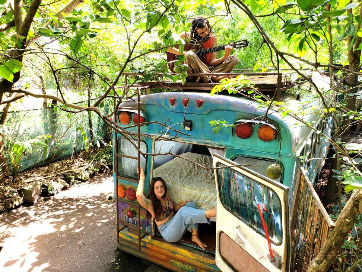 Rainbow Caravan Hostel Las Pilas ภายนอก รูปภาพ